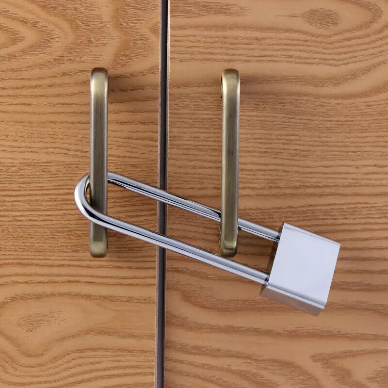 Chuke extended padlock, dormitory cabinet lock, long lock, cabinet lock head, cabinet door lock, long rod, long handle, long head lock, 40mm, 4 keys. [2]