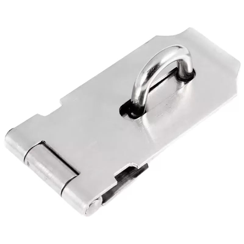 Chuke stainless steel latch, padlock pin, door bolt, thickened latch, 4-inch (100mm) latch with screws. [1]