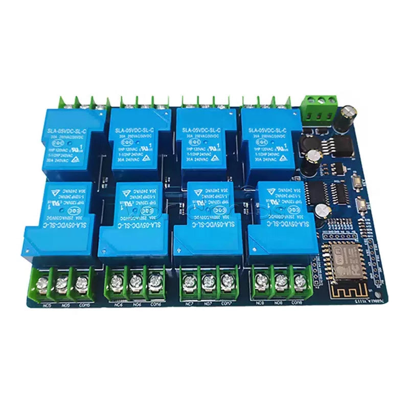 DC7-28V / DC5V ESP8266 WiFi 8 Channel 30A Relay Module ESP-12F Development Board [2]