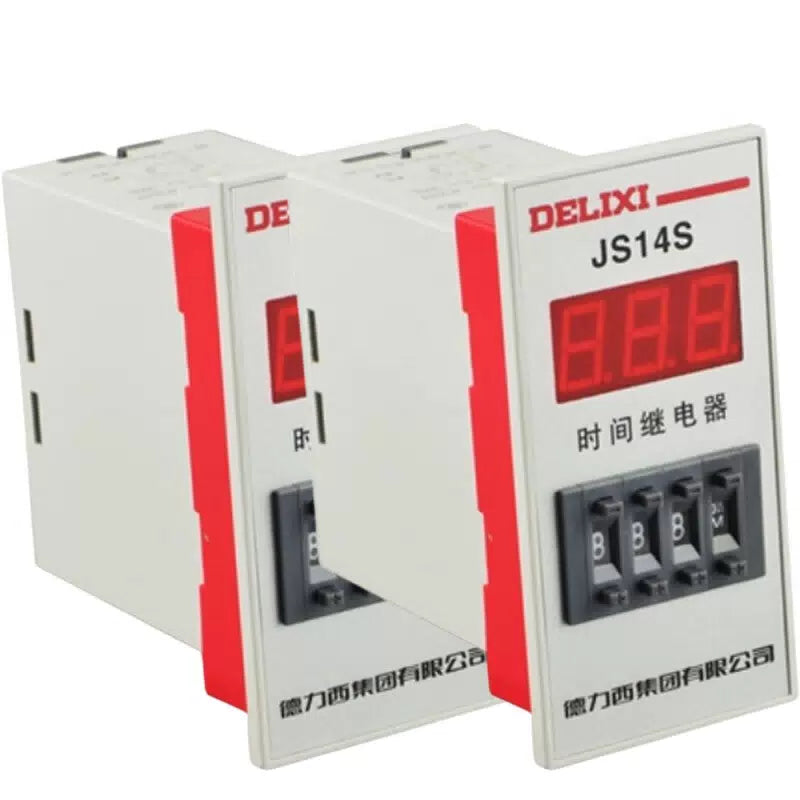 DELIXI ELECTRIC digital display time relay JS14S 0.1 seconds-9.9 seconds old AC220V/piece [5]