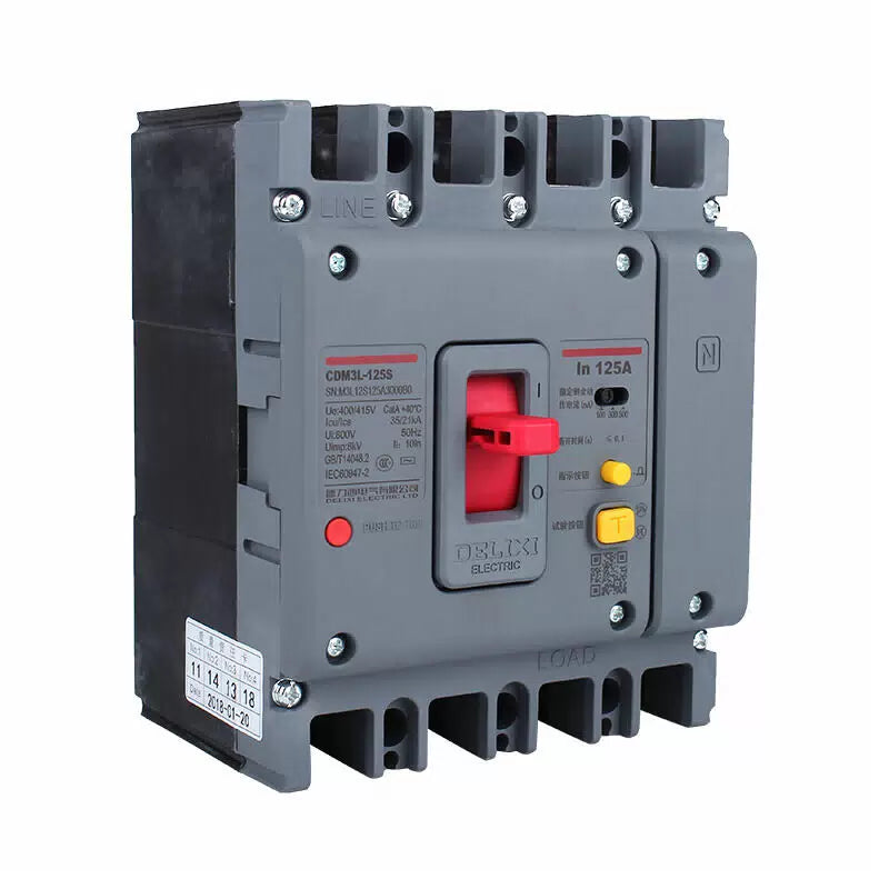 Delixi CDM3L-125C Residual Current Circuit Breaker 125A [2]