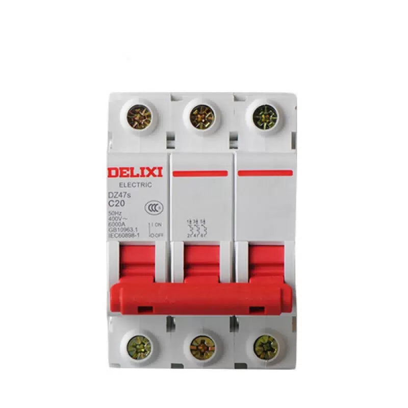 Delixi DZ47S C Type 3P 6A Mini Circuit Breaker - Individual Unit [1]