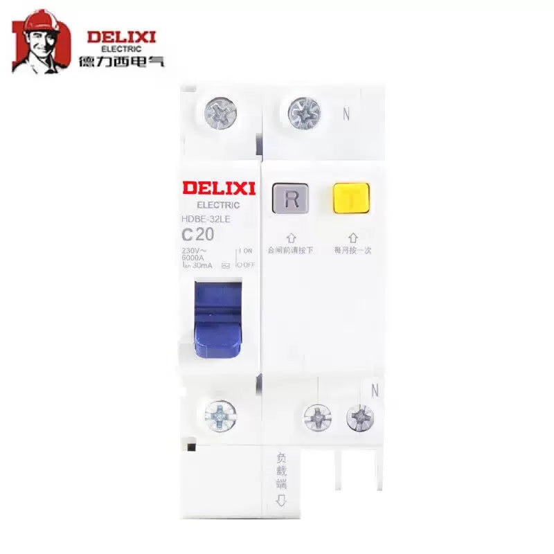 Delixi HDBE-32LE 1P+N 20A Air Switch Leakage Circuit Breaker [1]