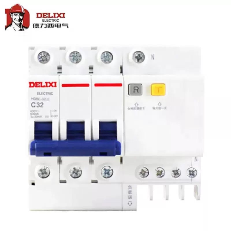 Delixi HDBE-32LE 3P+NC Leakage Protector 32A 100mA [1]