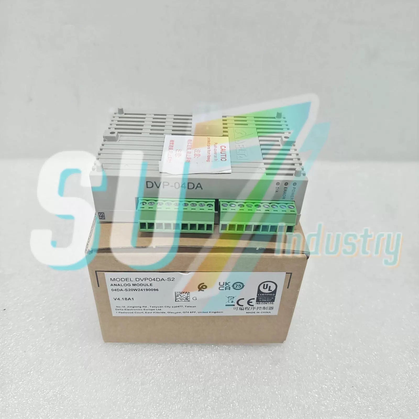 Delta DVP04DA-S2 PLC Module  # 1pcs    In Box [3]