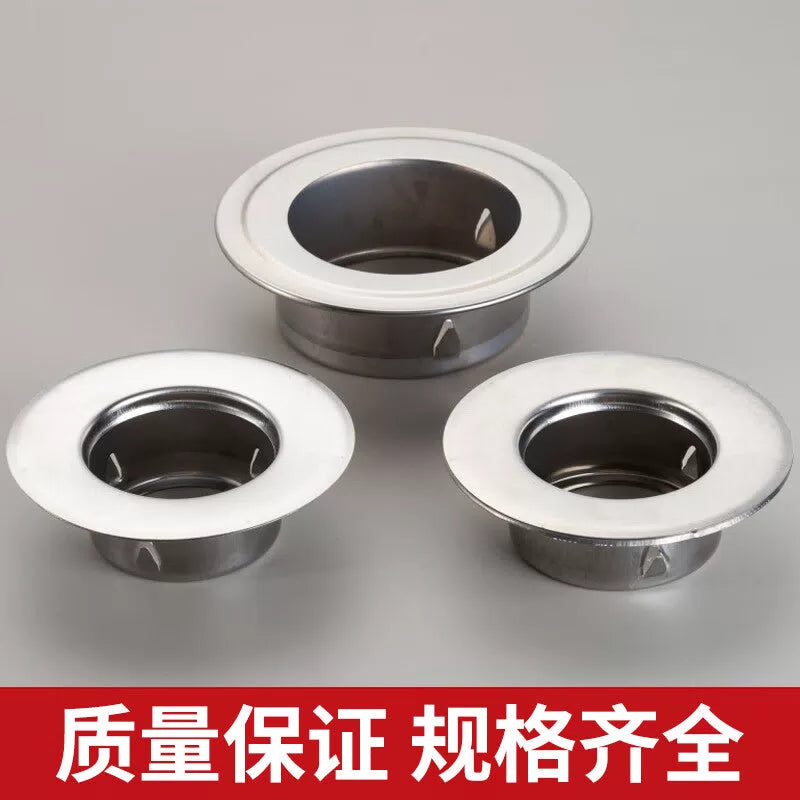 Deqi Stainless Steel Gas Water Heater Protective Cover, Decorative Cover for Gas Water Heater, Through-Wall Hole Sealing Cover Installation Accessories, 70mm [4]