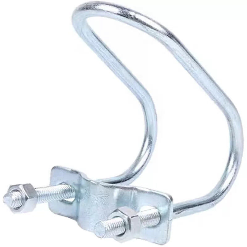 Deyu Industrial Products Double U-shaped Buckle, Steel Pipe Fixing Buckle, Construction Fastener, Cross Pipe Buckle, One Price, 6-point Buckle (25/25) [4]