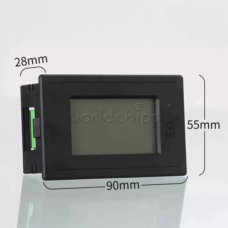 Digital LCD Electrical AC Combo Meter Voltage Current Amp KWh Watt Power Monitor [9]