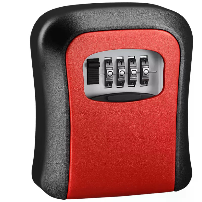 Du'ao key box, key storage box, door peephole, temporary storage key lock, red. [1]