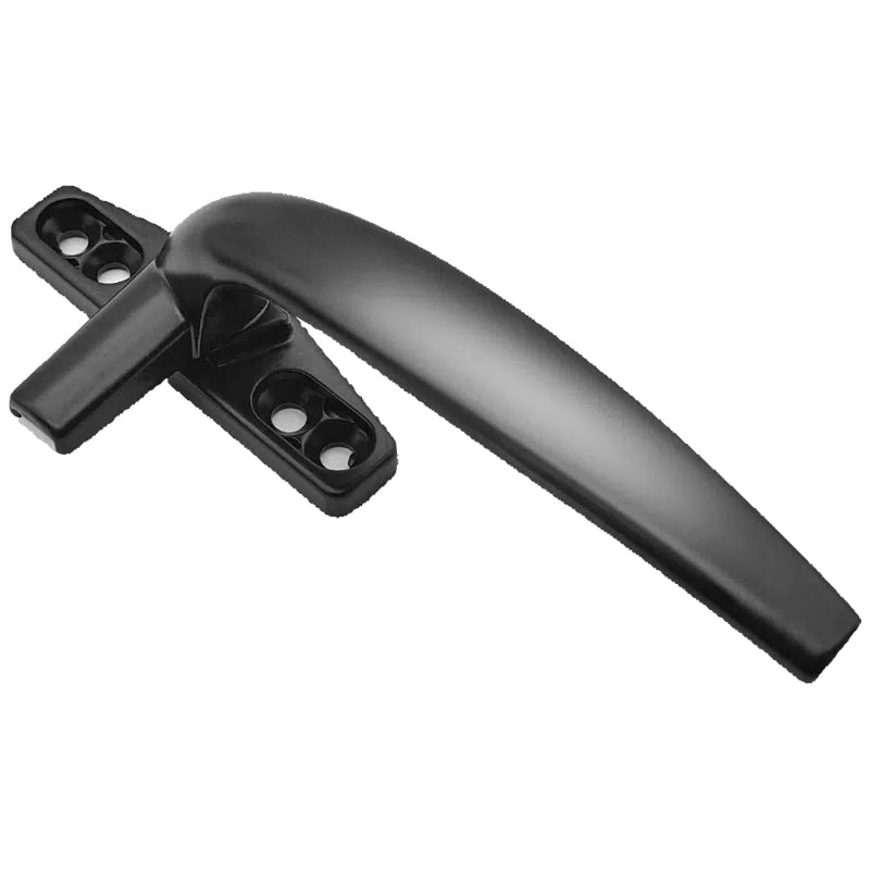 Duo 50 type casement window aluminum alloy handle, outward push-opening window handle, push-pull handle, 7-shaped handle, black right handle [1]