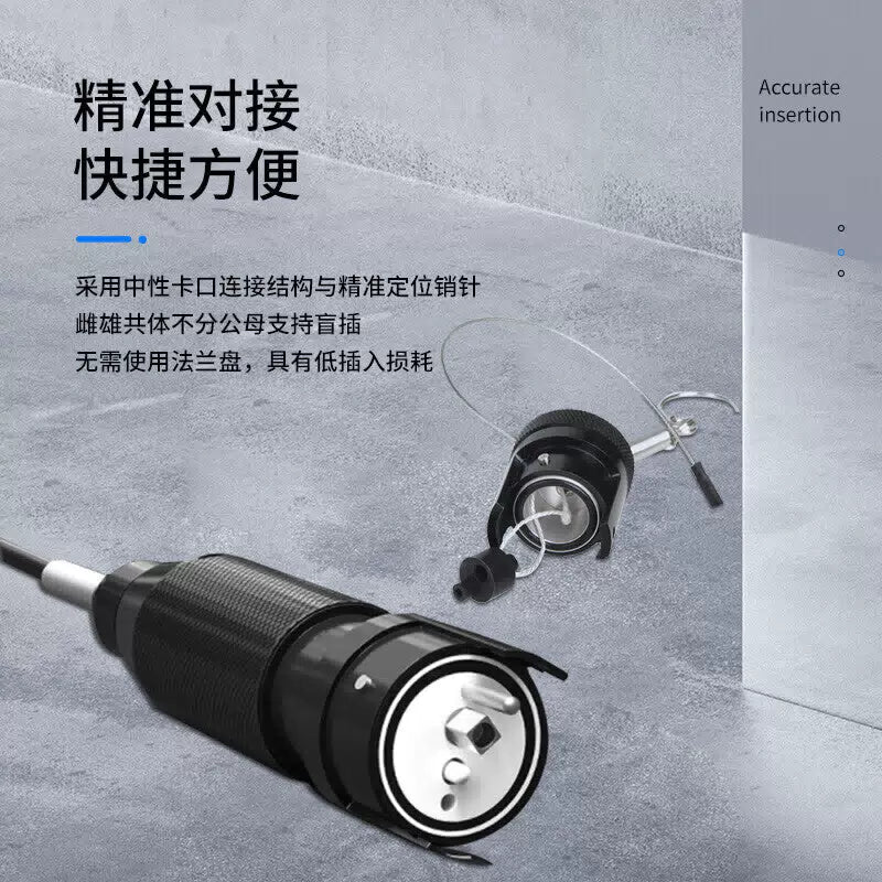 Fengyingzi Single-Mode 2-Core Field Optical Cable Adapter, Aviation Connector to Aviation Connector, 200 Meters, Metal Aviation Connector Male and Female, FYZ-YZ32H [3]
