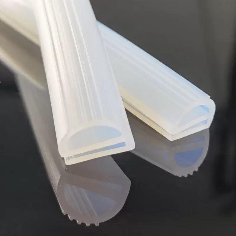 Find Gangbaba E-type silicone high-temperature resistant sealing strips, white/width 20*height 16mm, price per meter, 48-hour service. [4]