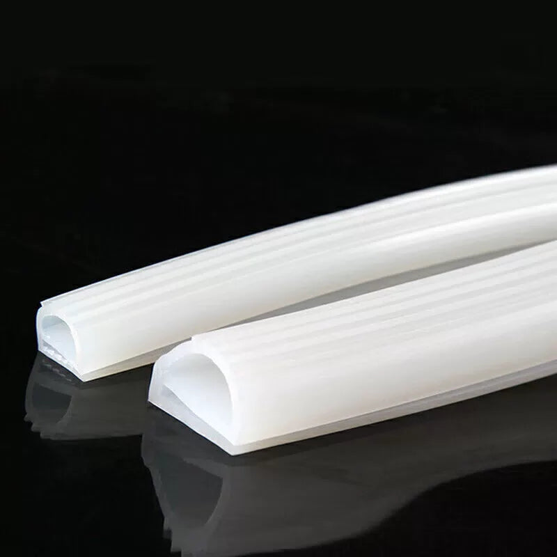 Find Gangbaba E-type silicone high-temperature resistant sealing strips, white/width 20*height 16mm, price per meter, 48-hour service. [5]