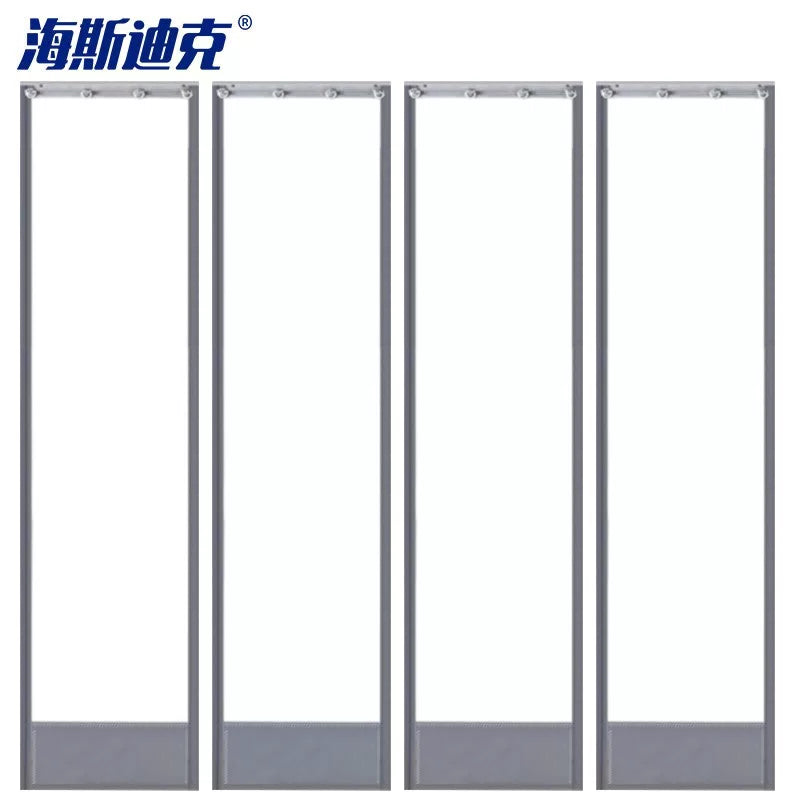 Haisdike HKZ-65 PVC Plastic Soft Door Curtain, Magnetic Soft Door Curtain, Transparent, Air Conditioner Door Curtain, Gray, 2mm Thick with Counterweight, 0.4m Width x 2.0m Height/1 Piece [1]