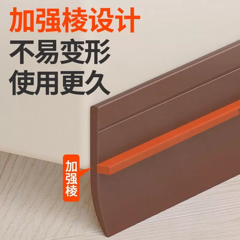 Hauscop door bottom sealing strip, anti-theft glass door and window gap baffle, self-adhesive sound insulation and waterproof strip, windproof artifact, brown - waterproof adhesive backing [two-pack]  [4]