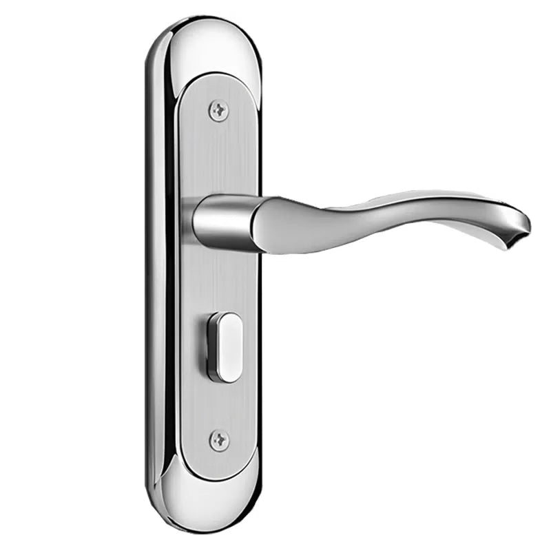 Honggong bathroom door lock, toilet lock, bathroom lock, universal indoor door handle, single tongue, 110mm hole spacing [1]