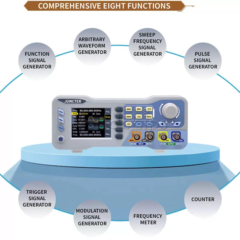 JDS8060 / JDS8080 CNC Dual-channel DDS Function Signal Source Generator US/EU/UK [10]