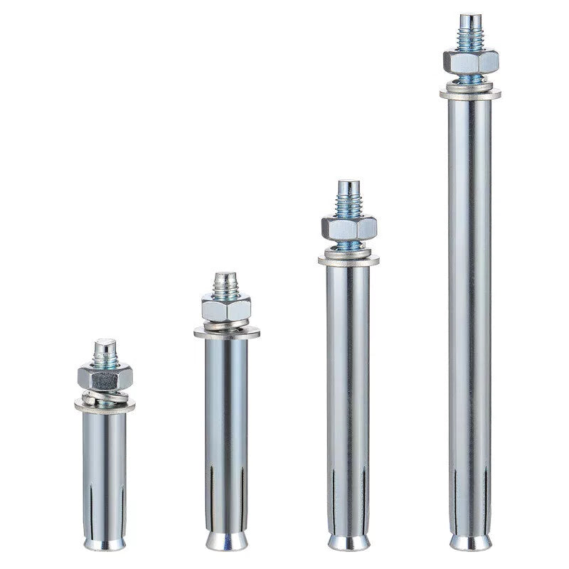 Jinglan Expansion Bolts, Extra Long Ultra-Fine Galvanized Expansion Bolts, Extra Long Metal Expansion Bolts with Outer Iron Tubes, M6, M8, M10 (50 pieces), 6*80, Actual Length 70mm [1]