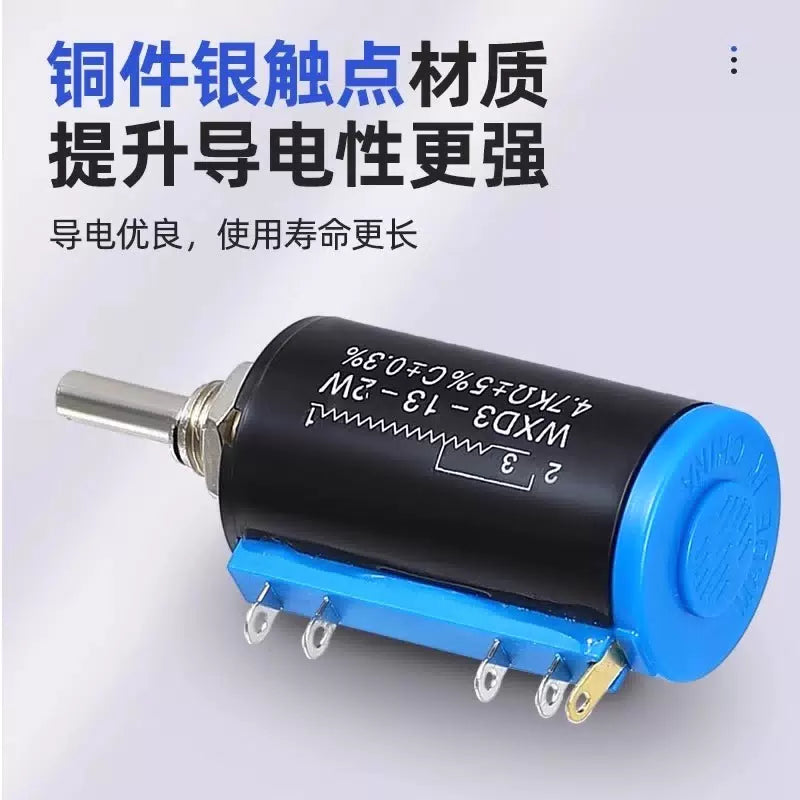 KERICH WXD3-13-2W Precision Multi-Turn Potentiometer, Speed Controller with Knob, Customizable 10K-(10 Turns WXD3-13-2W) H1003071 [4]
