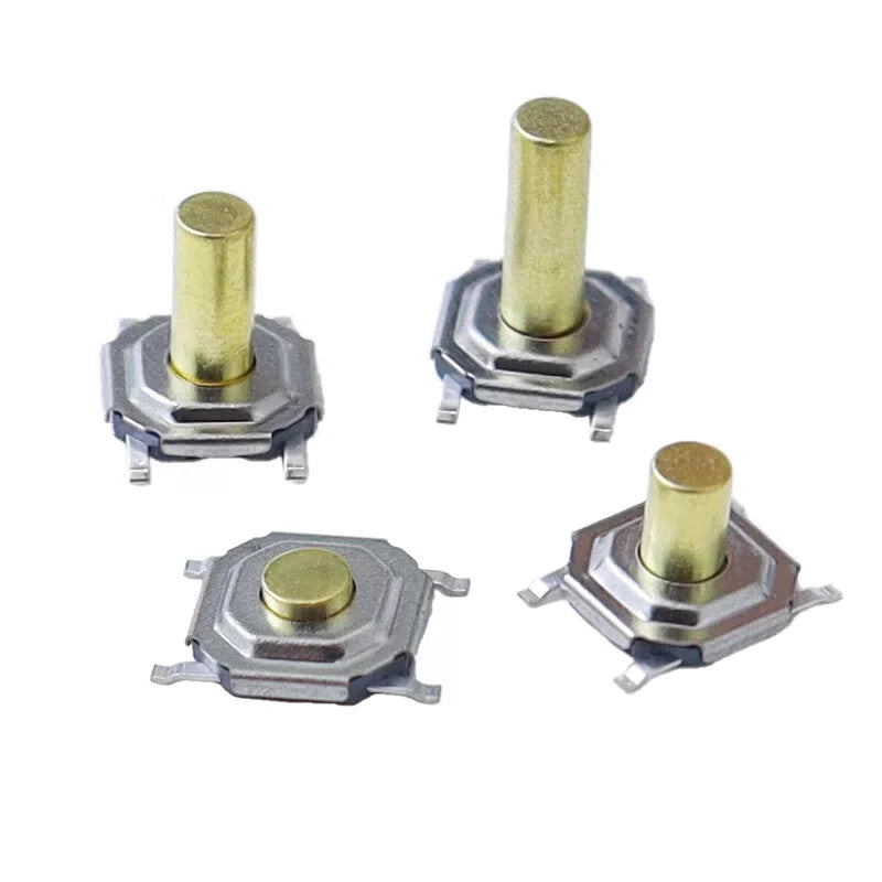 KissDis tactile switch, metal copper head, surface mount button, four-pin, waterproof micro switch, 1.8H/50 pieces [3]