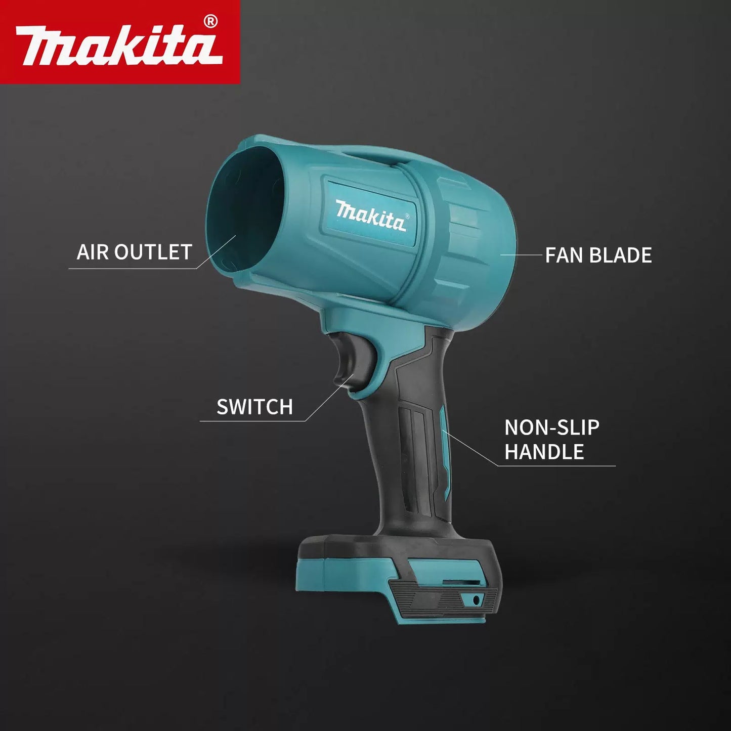 Makita M306 High Power Blower 1080W Fast Drying Capability Ideal For Washing Cars And Removing Water From Surfaces tools [2]