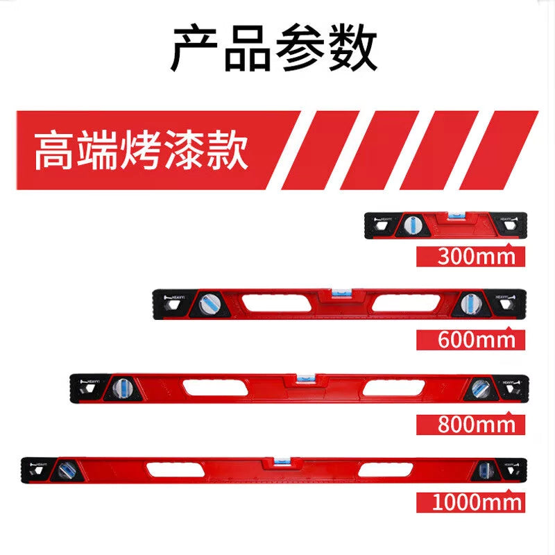 Mitz High-Precision Solid Cast Aluminum Level, Industrial Grade Aluminum Alloy Mini Drop-Proof Level with Strong Magnet, 800mm/Professional Model [4]