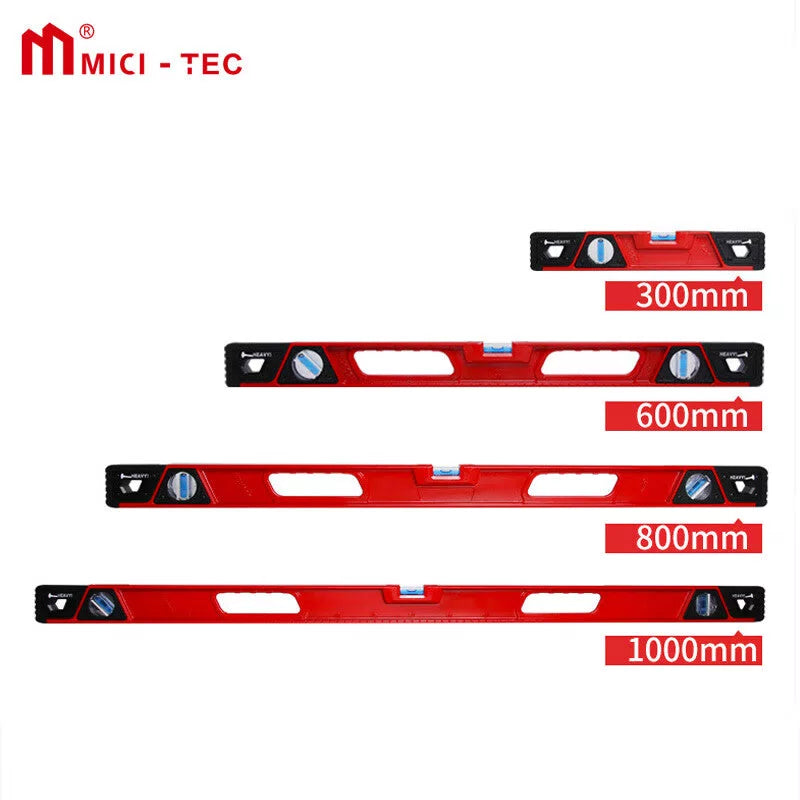 Mitz High-Precision Solid Cast Aluminum Level, Industrial Grade Aluminum Alloy Mini Drop-Proof Level with Strong Magnet, 800mm/Professional Model [5]