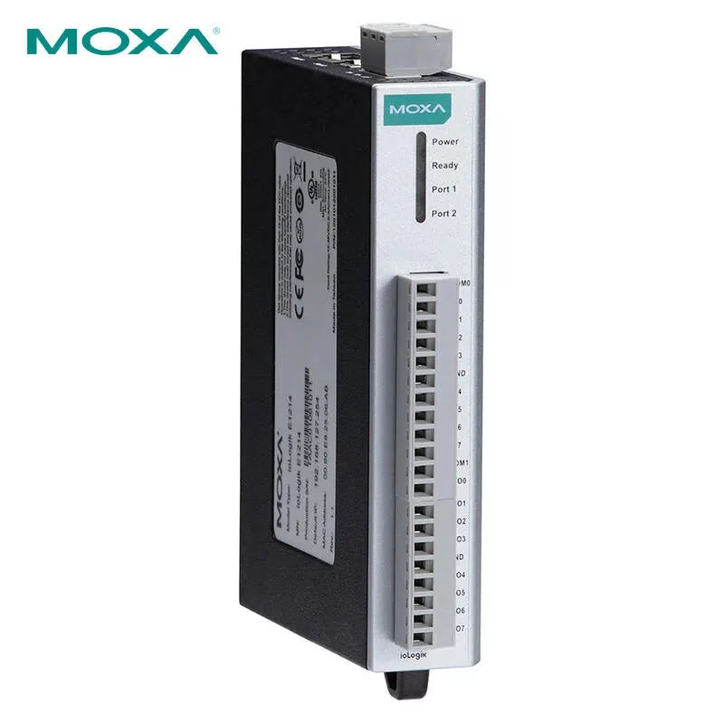 Moxa performance indicators: 16DI switch input; support for Modbus TCP and Ethernet IP; ioLogik E1210 [1]