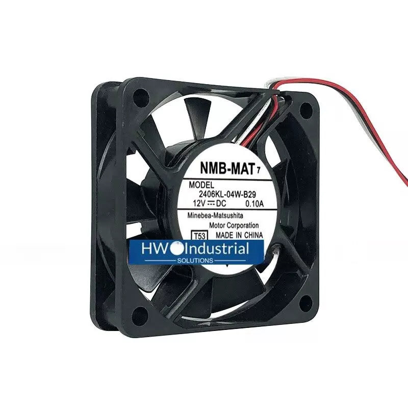 NMB-MAT 3-wire 2406KL-04W-B29 6015 12V 0.10A Equipment Cooling Fan [3]