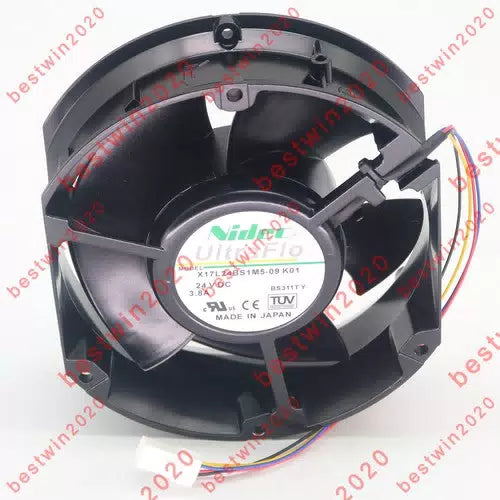 Nidec X17L24BS1M5-09 K01 24V DC 3.8A Cabinet Inverter Cooling Fan [1]
