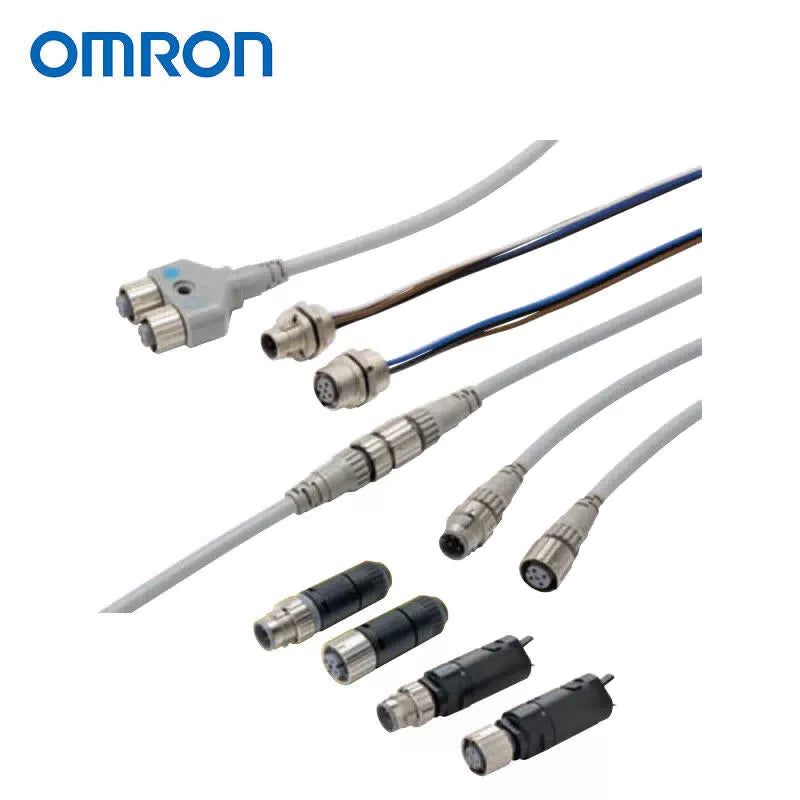 Omron sensor I/O connector, connector connected to cable, single-sided plug; XS5H-D421-B80-F [1]