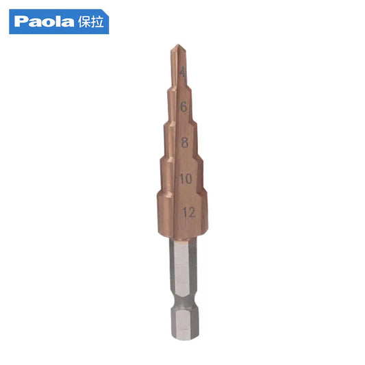 Paola Pagoda Drill 4-12mm M35 Cobalt Step Drill Multi-Function 8914 [1]