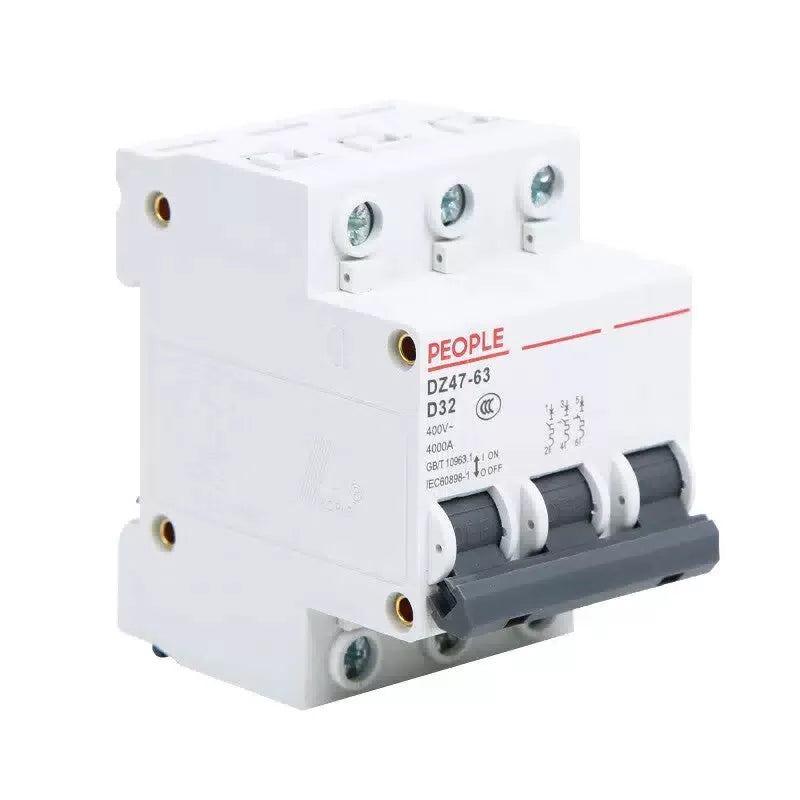 People's DZ47-63 D Type 3P 6A Circuit Breaker Air Switch [1]