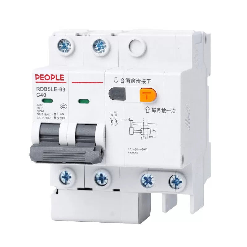 People's Electrical Appliances (PEOPLE) RDB5LE leakage protector with air switch circuit breaker 3P+N 25A [1]