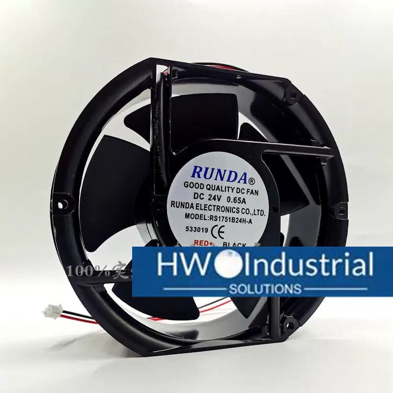 RUNDA RS1751B24H-A DC24V 0.65A Inverter Plasma Washing Machine Drying Fan [3]