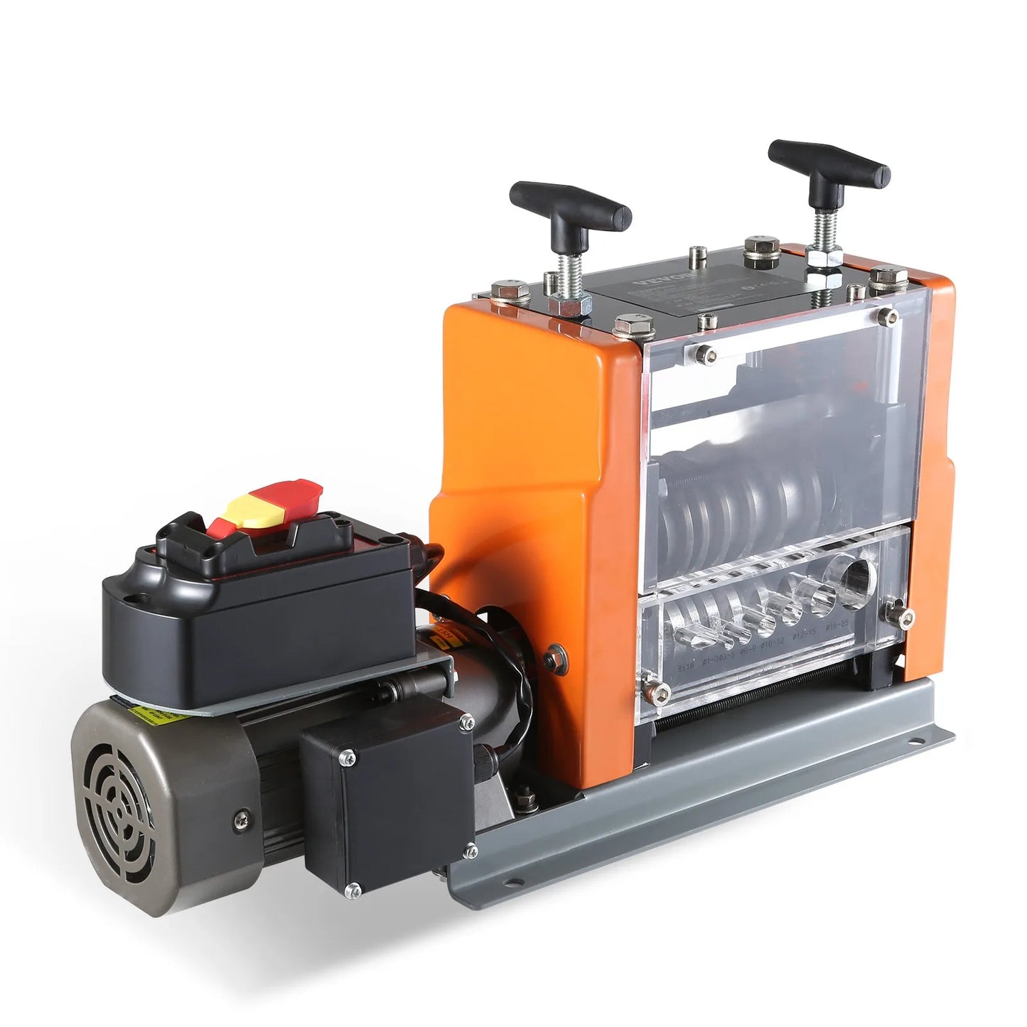 SucceBuy Electric Wire Stripping Machine 60W 1.5-25mm Visible Stripping Depth 6 Round+1 Flat Channels for Scrap Copper Recycling
