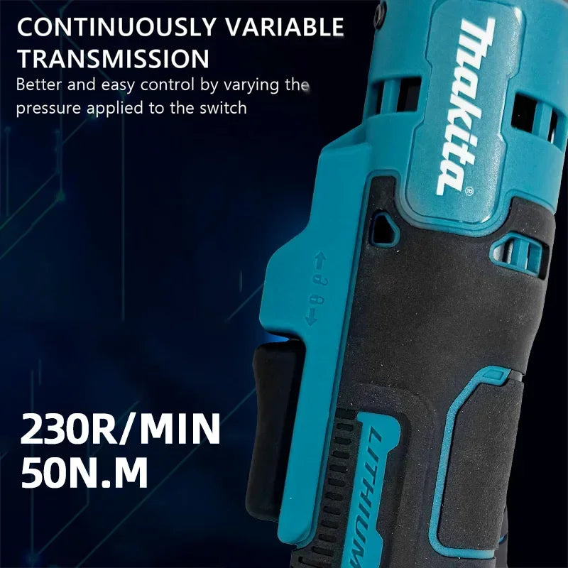 MAKITA 18V LXT 47.5 N·m Cordless Ratchet Wrench DWR180Z 6.35mm Drive 800RPM Angle Wrench for Mechanics & DIY& Industry