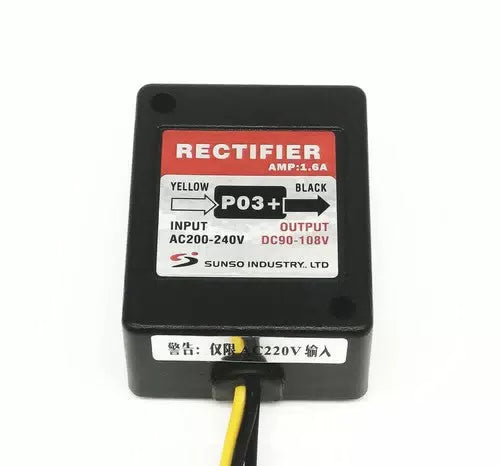 SUNSO RECTIFIER P03+ AC200~240V DC90~108V 1.6AMP Rectifier Motor Brake Device [1]