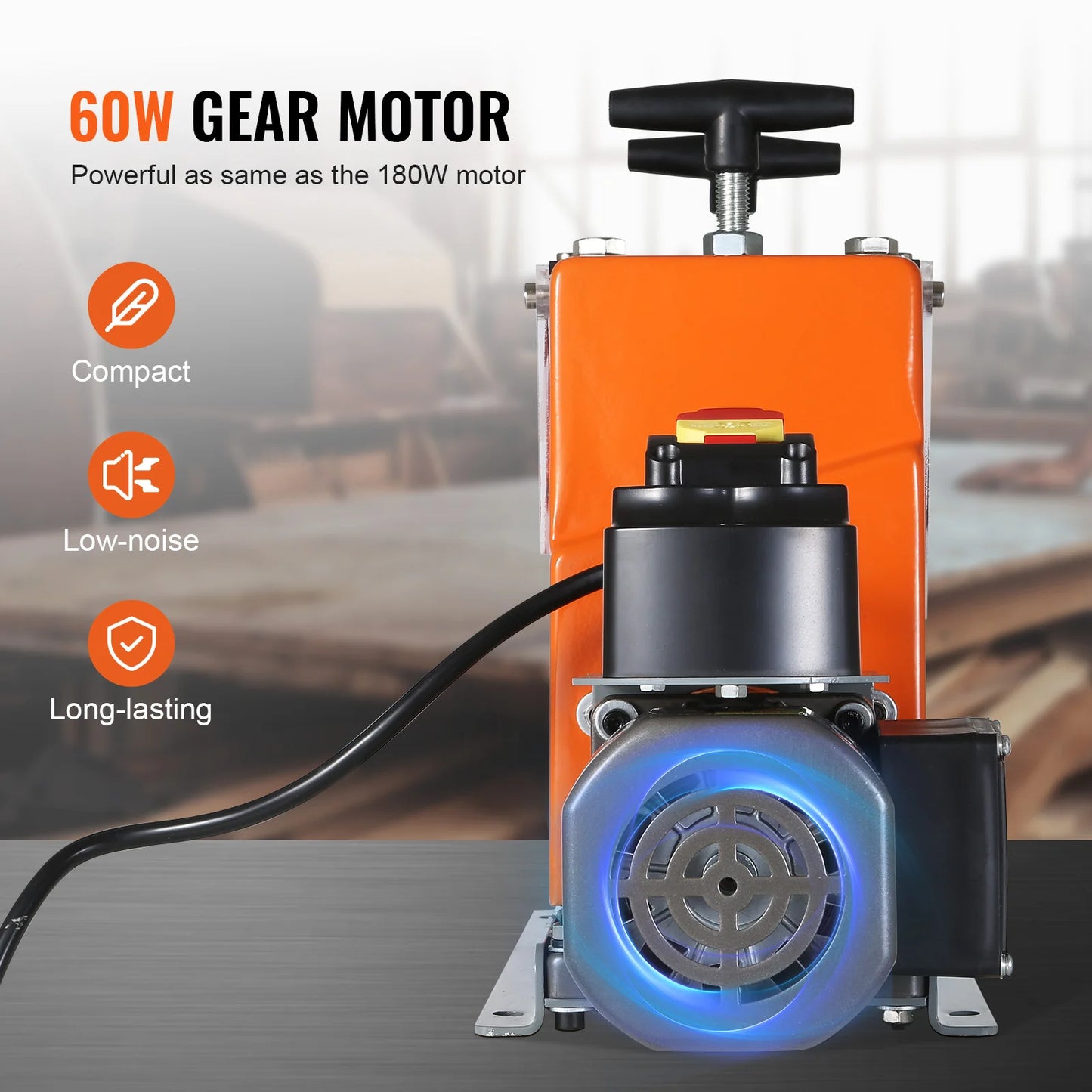 SucceBuy Electric Wire Stripping Machine 60W 1.5-25mm Visible Stripping Depth 6 Round+1 Flat Channels for Scrap Copper Recycling