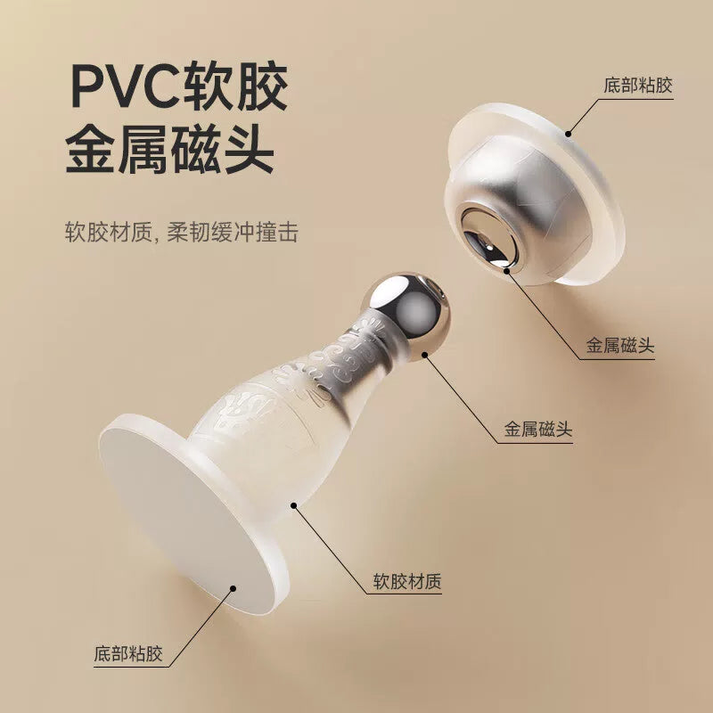 Tinghui Silicone Door Stopper, No Drill Required, Door Collision Prevention Pad, Door Top Suction Device, Home Anti-collision Device MX01 [3]