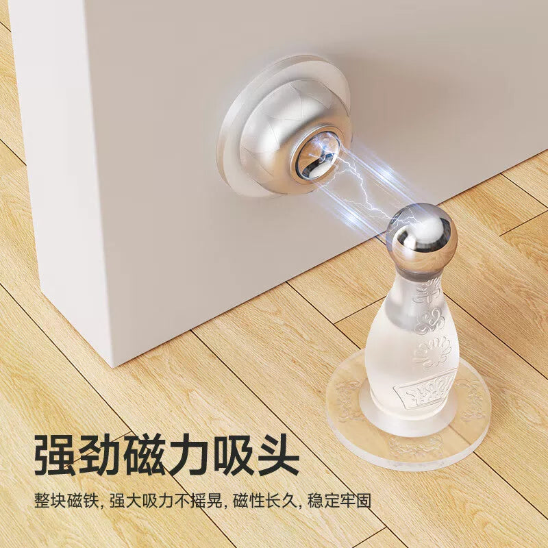 Tinghui Silicone Door Stopper, No Drill Required, Door Collision Prevention Pad, Door Top Suction Device, Home Anti-collision Device MX01 [4]