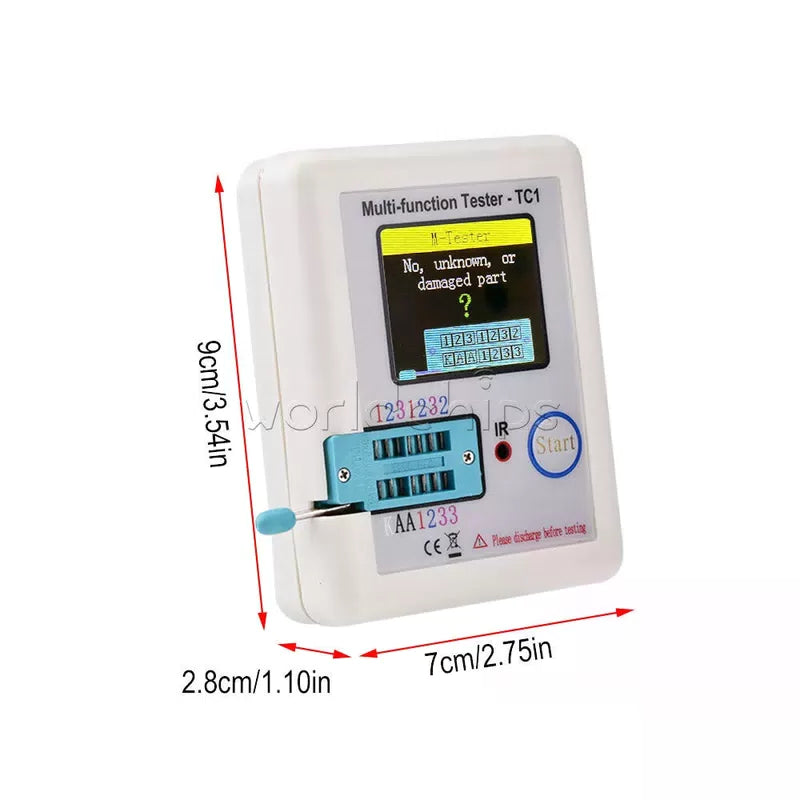 Transistor Tester TFT Diode Triode Capacitance Meter LCR-TC1 NPN ESR PNP MOSFET [3]