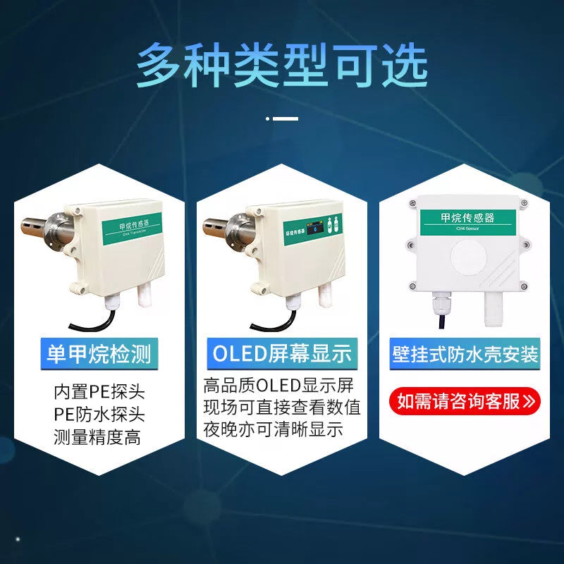 USAMR In-line Methane Sensor, CH4 Gas Transmitter, Fresh Air Duct Methane Concentration Detector, Industrial and Agricultural Applications [5]
