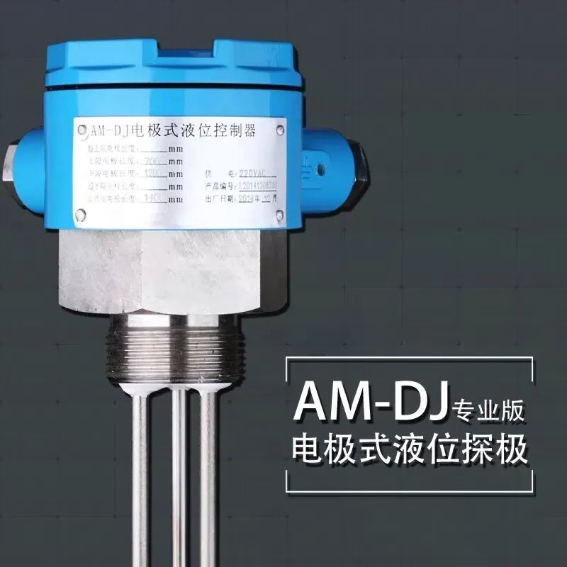 USAMR electrode level switch with stainless steel probe, electrode rod sensor, explosion-proof controller, and automatic water level control. [5]