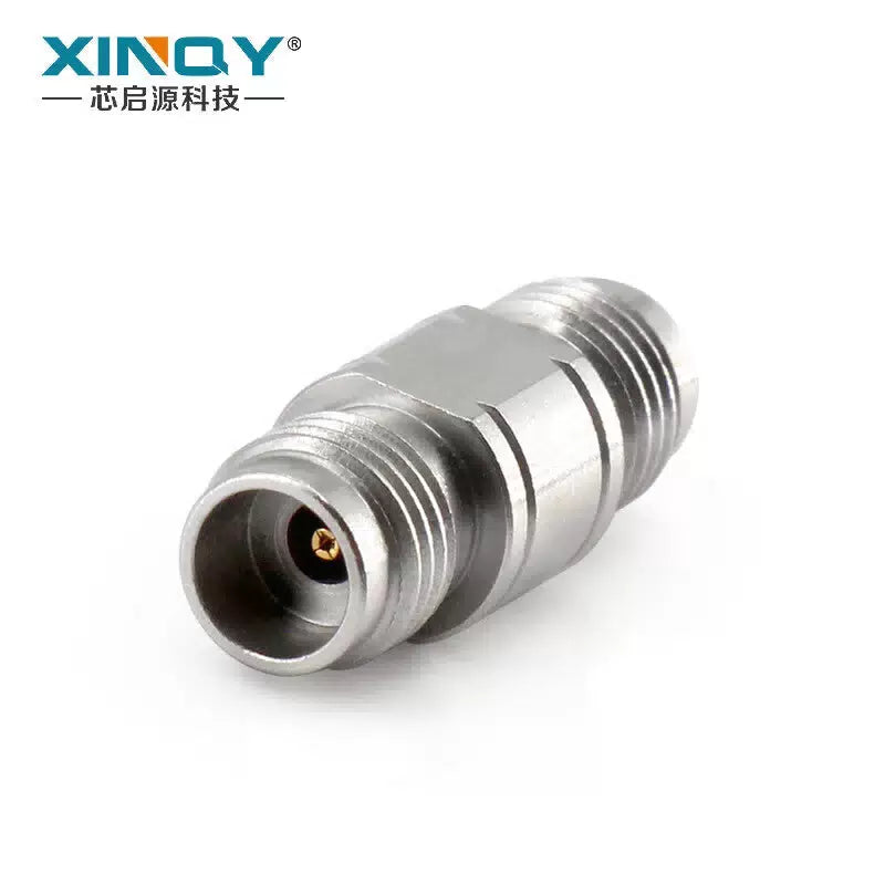 XINQY 2.4mm High-Frequency Millimeter-Wave Adapter DC-50GHz RF Coaxial Stainless Steel Conversion Head Male/Female Interchange 2.4mm Female to 2.4mm Female 2.4-KKGD [5]