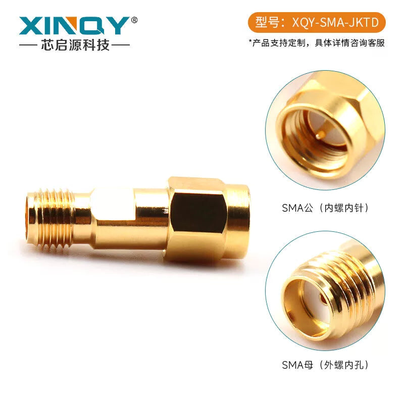XINQY SMA Male to Female RF Coaxial Adapter DC-18GHz Gold-Plated Test Quick Connector Adapter Connector SMA-JKTD [2]