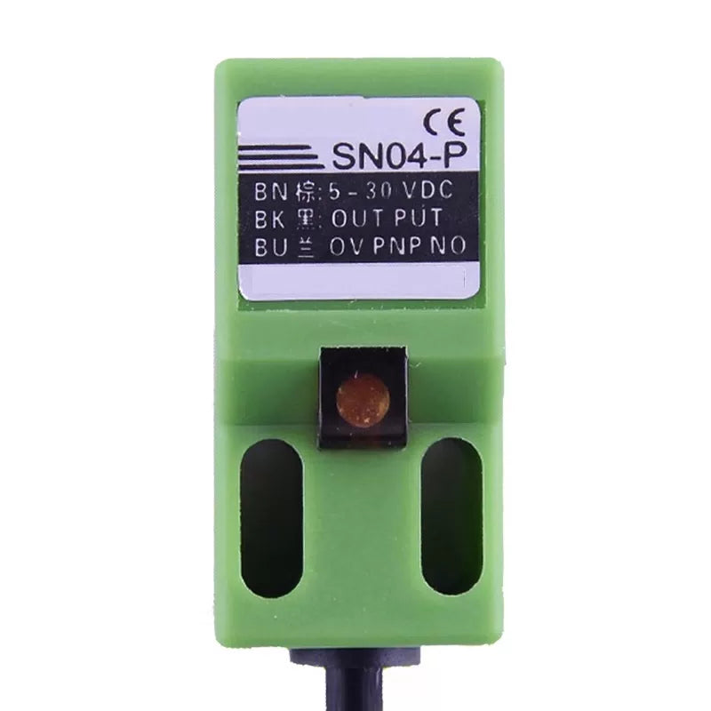 Xinkaichen SN04-P Square Proximity Switch, DC Three-Wire PNP Normally Open Inductive Waterproof Metal Sensor, 24V (2 pieces) [4]