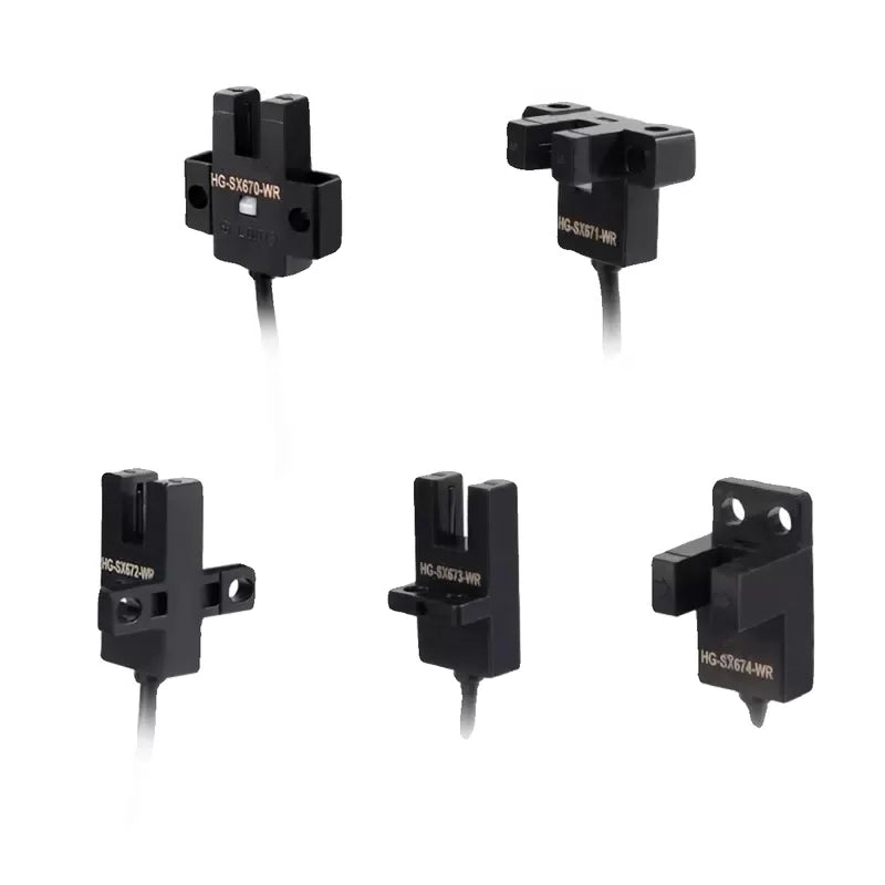 Xinkaichen U-slot type photoelectric switch HG-SX670/671R/672/673R/674, optocoupler sensor with wire, HG-SX672R without wire (2 units) [4]