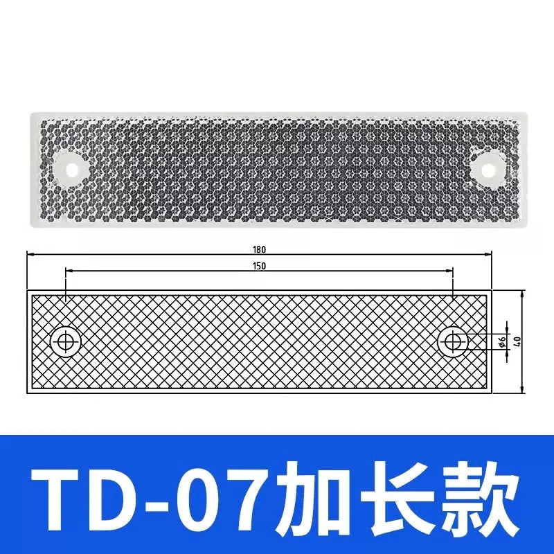 Xinkaichen photoelectric switch reflector, TD sensor probe, photoelectric eye, rectangular/square feedback board, TD-05 round reflector (2 pieces) [4]