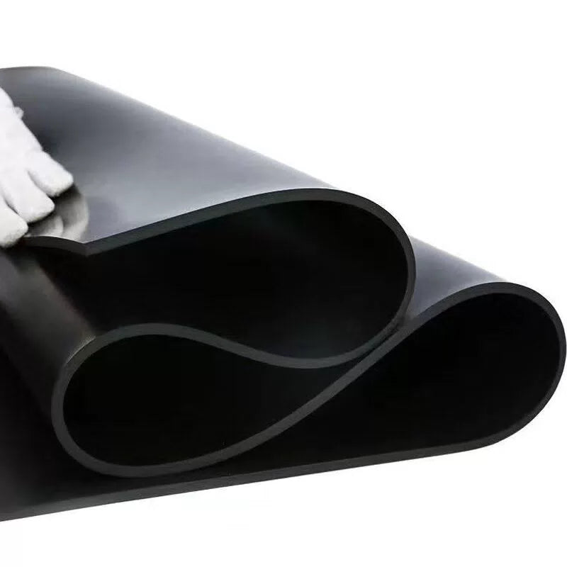 Xinyuan Black Industrial Rubber Sheet, High-Voltage Resistant, Insulating, Oil-Resistant, and Shock-Damping Pad for Power Distribution Rooms, 3/5MM Sealing Rubber Sheet, Black, 1M Width * 2MM Thicknes [5]